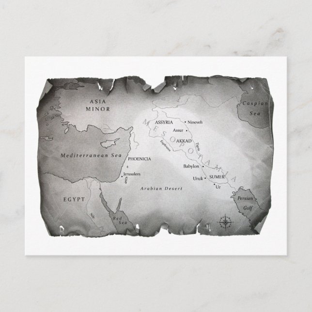 CARTE DE LA Carte Postale MESOPOTAMIA (Devant)