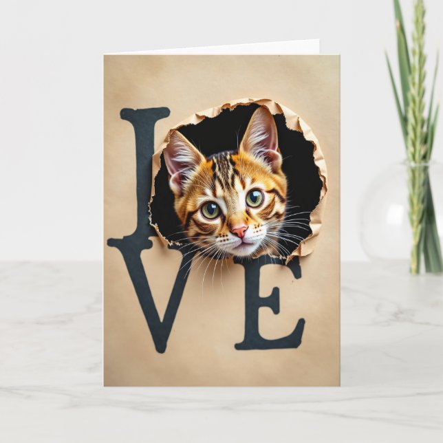 Carte de la chatte d'amour (Devant)
