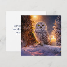 Carte de la Chouette du solstice d'hiver dans la n