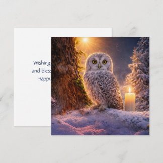 Carte de la Chouette du solstice d'hiver dans la n