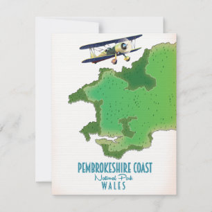 Carte de la côte de Pembrokeshire