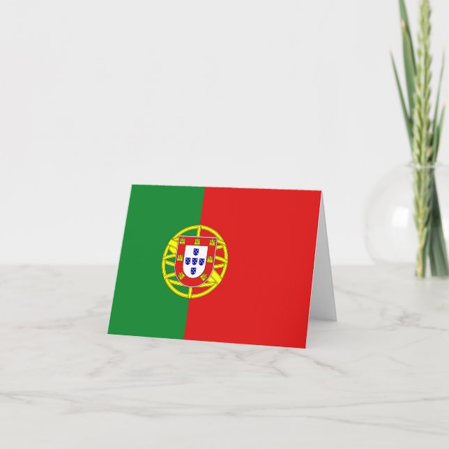 Carte de la Drapeau du Portugal (Devant)