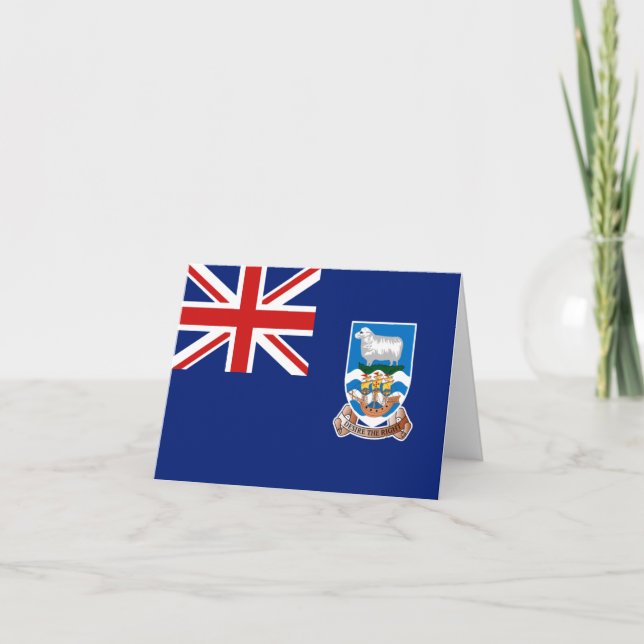 Carte de la Falkland Islands Flag (Devant)
