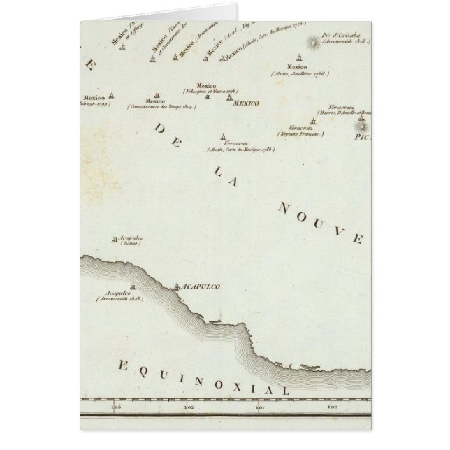 Carte de la fausse position au Mexique (Devant)