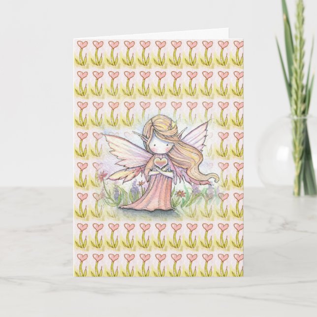 Carte de la Fée de la Saint-Valentin Mignonne (Devant)