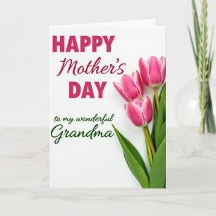 Carte de la Fête de la Grand-Mère Merveilleuse