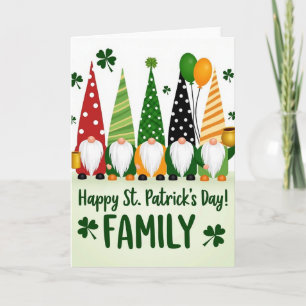 Carte de la fête de la Saint-Patrick joyeuse pour 