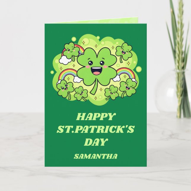 Carte de la fête de la Saint-Patrick Lucky Day Joy (Devant)