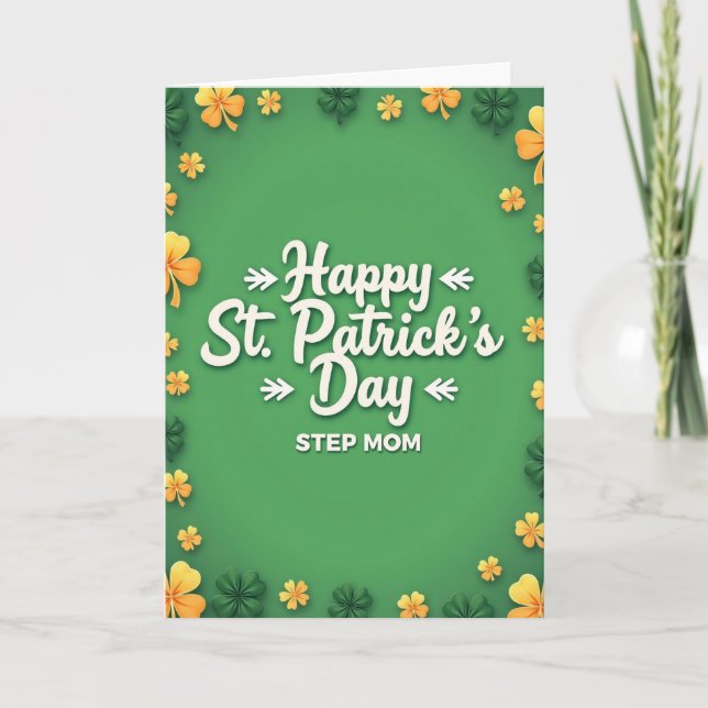 Carte de la Fête de la Saint-Patrick pour Belle-Ma (Devant)