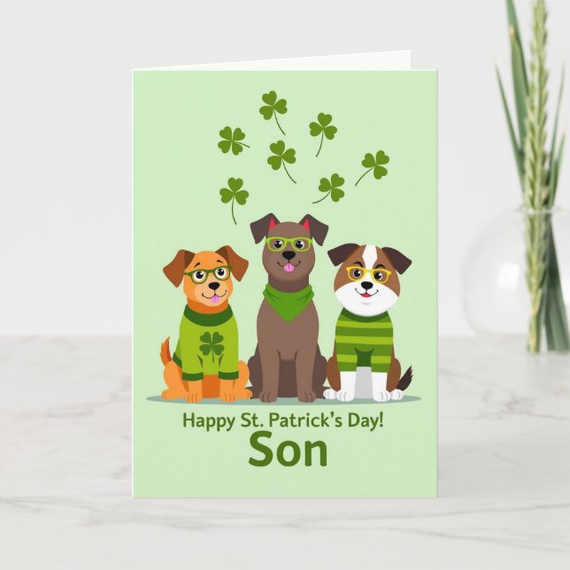Carte de la fête de la Saint-Patrick pour fils (Devant)