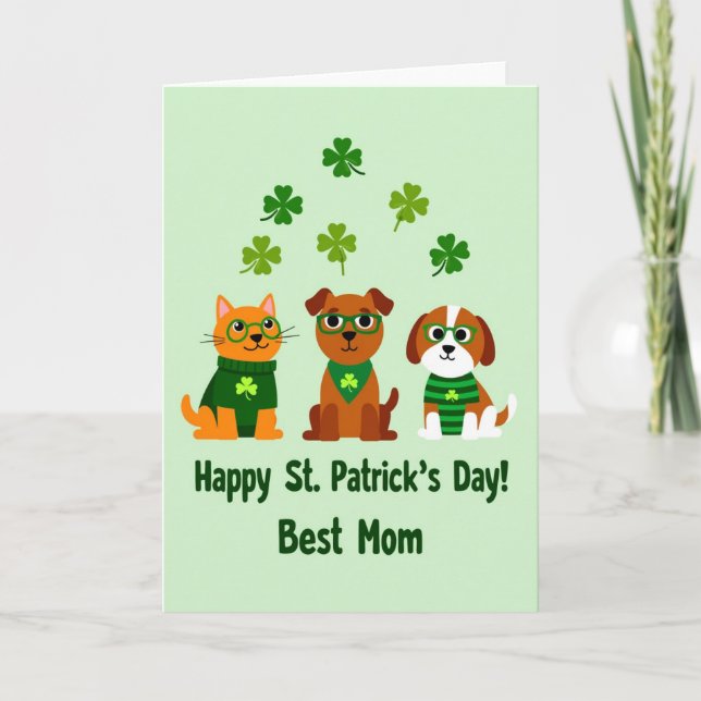 Carte de la Fête de la Saint-Patrick pour la Meill (Devant)