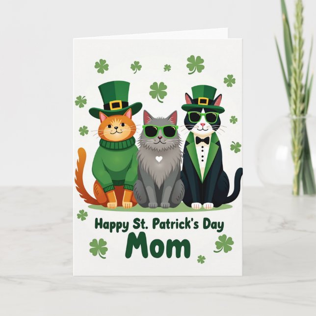 Carte de la Fête de la Saint-Patrick pour Maman Ch (Devant)