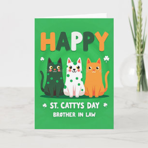 Carte de la fête de la St Cattys pour beau-frère
