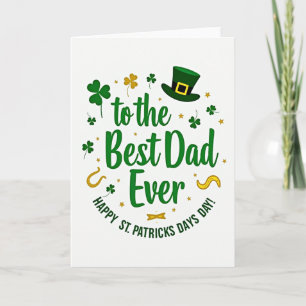 Carte de la Fête de Saint-Patrick pour le Meilleur
