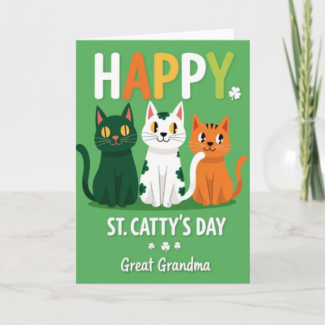 Carte de la fête de Sainte-Cattys pour arrière-gra (Devant)