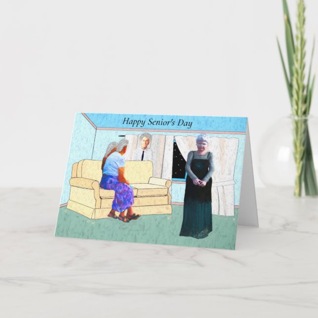 Carte de la Fête des aînés pour le 21 août (Devant)