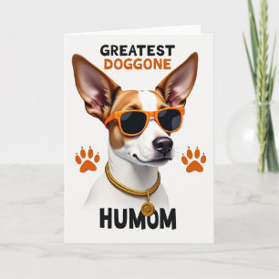 Carte de la fête des Humom pour un chien cool