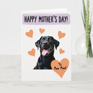 Carte de la Fête des Mamans de Chien de Tout Cœur