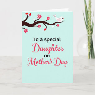 Carte de la fête des mamans Red Bud