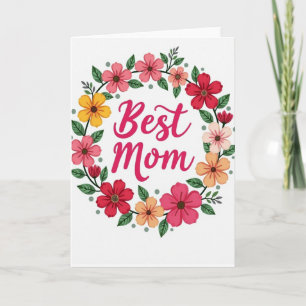 Carte de la fête des mamans vibrantes