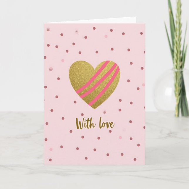 Carte de la Fête des Mères à l'Amour Brillant (Devant)