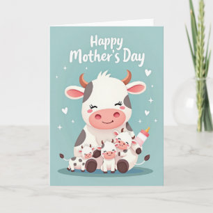 Carte de la Fête des Mères Aqua Bovine