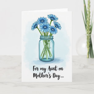 Carte de la Fête des Mères au pot de fleurs