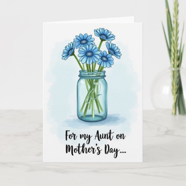 Carte de la Fête des Mères au pot de fleurs (Devant)