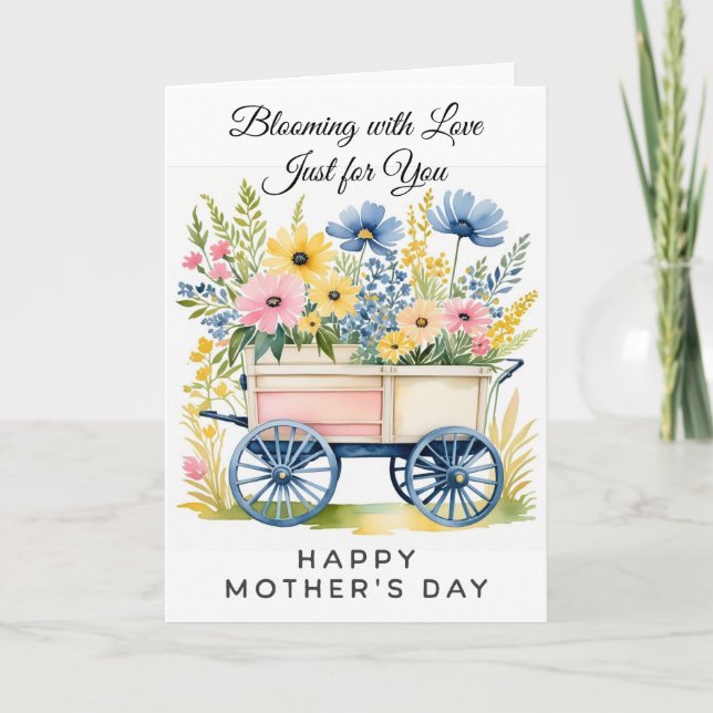 Carte de la fête des mères Blooming with Love (Devant)