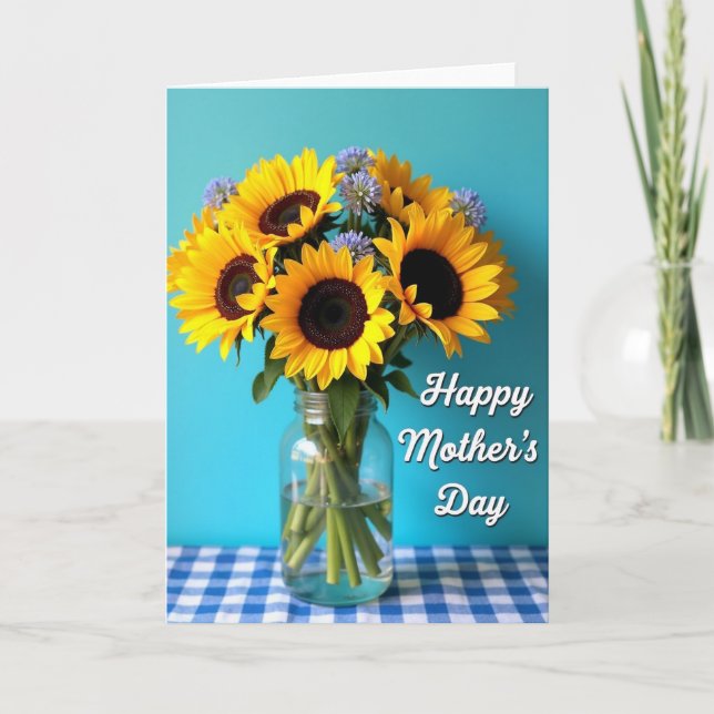 Carte de la fête des mères Bright Blooms (Devant)