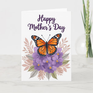 Carte de la fête des mères Butterfly Kisses