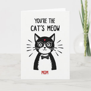 Carte de la Fête des Mères Chat Miaou