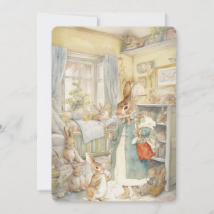Carte de la fête des mères de lapin Peter