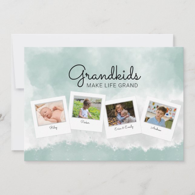 Carte de la fête des mères en collage photo pour g (Devant)