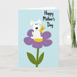 Carte de la Fête des Mères Fleur Pourpre