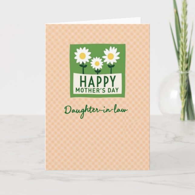 Carte de la Fête des Mères Green Bloom (Devant)