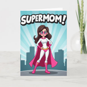Carte de la fête des mères Hero Mom