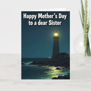 Carte de la Fête des Mères Lighthouse Sister