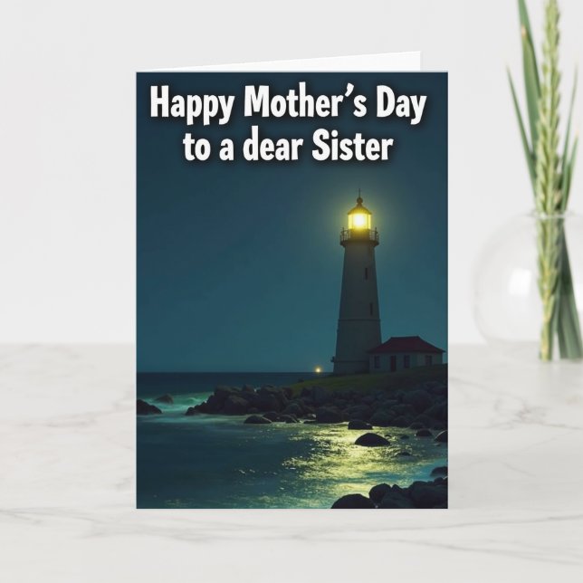 Carte de la Fête des Mères Lighthouse Sister (Devant)