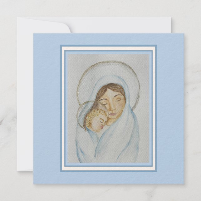 Carte de la Fête des Mères - Mère Bienheureuse (Devant)
