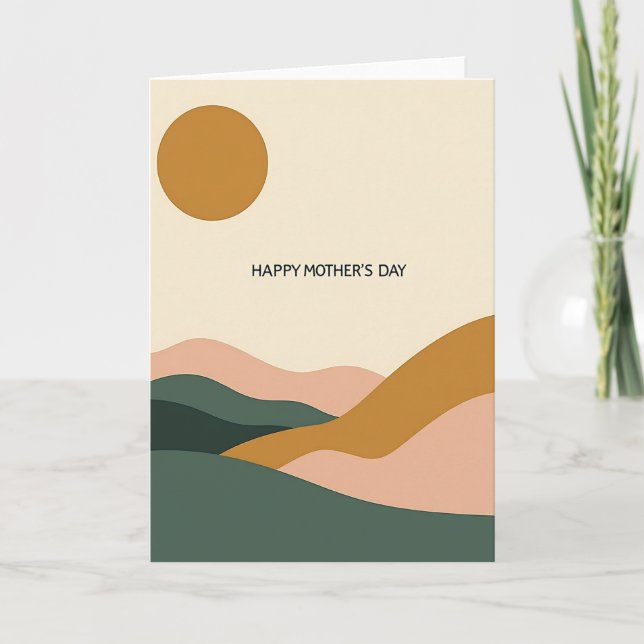 Carte de la Fête des Mères Ochre Sun (Devant)