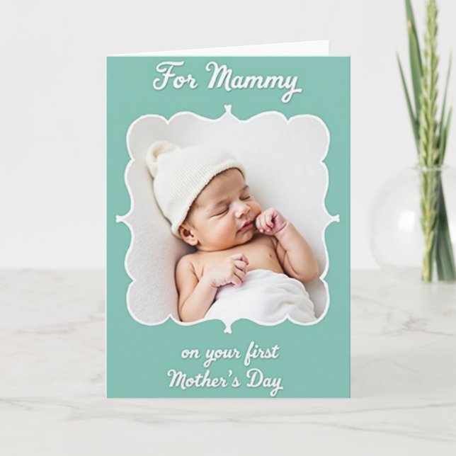 Carte de la fête des mères pour bébé endormi (Devant)