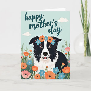 Carte de la fête des mères pour chien joyeux