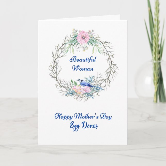 Carte de la Fête des Mères pour donneuse d'ovocyte (Devant)