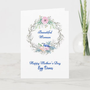 Carte de la Fête des Mères pour donneuse d'ovocyte