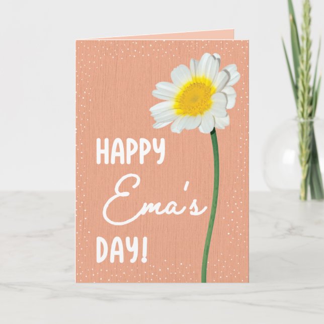 Carte de la fête des mères pour Ema (Devant)