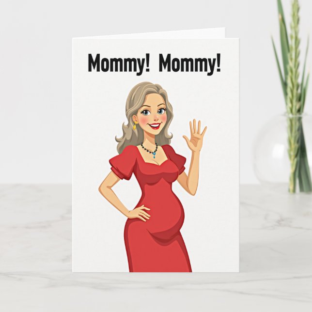 Carte de la fête des mères pour future maman (Devant)