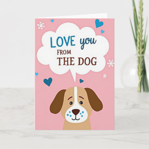 Carte de la fête des mères pour l'amour canin