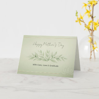 Carte de la Fête des Mères pour les clients de la