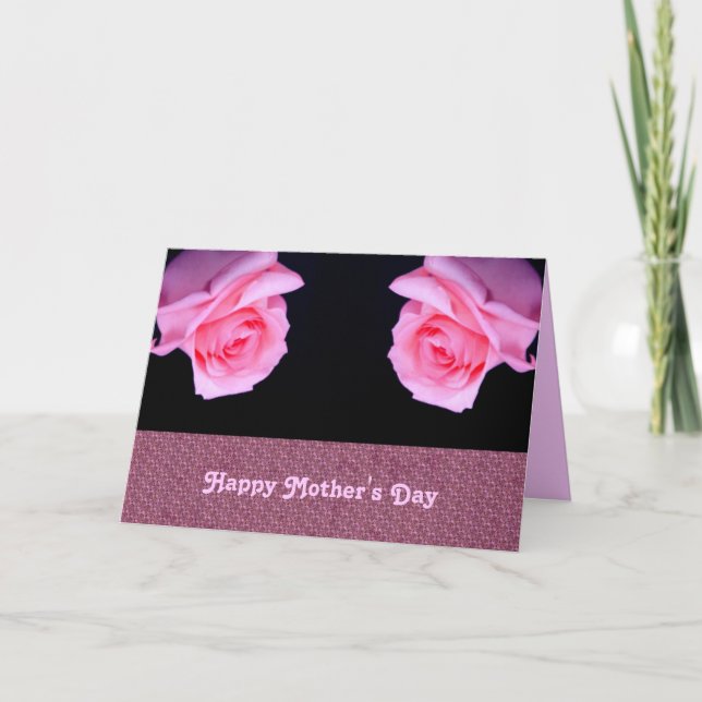 Carte de la fête des mères pour les roses (Devant)